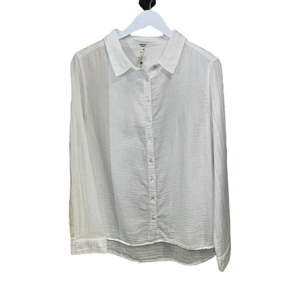 NEW DYLAN women's taylor shirt in white